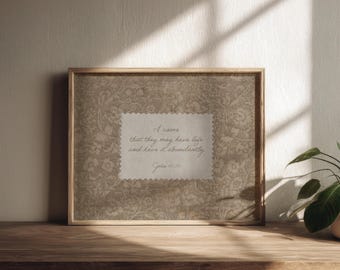 bible verse wall art cottagecore decor, vintage christian wall art catholic home decor, jesus wall art quote christian baby nursery decor