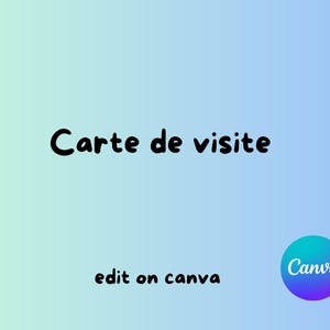 visitekaartje, direct downloaden, bewerkbare Canva