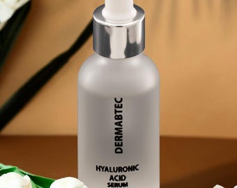 Suero facial orgánico de ácido hialurónico Dermabtec: hidratación natural, antiedad y cuidado de la piel.