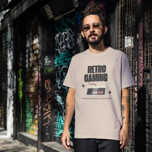 Retro Gaming Tee, Vintage Gamer Shirt, Unisex Video Game Top, Classic Arcade Tshirt, Gamer Gift, Geek Clothing