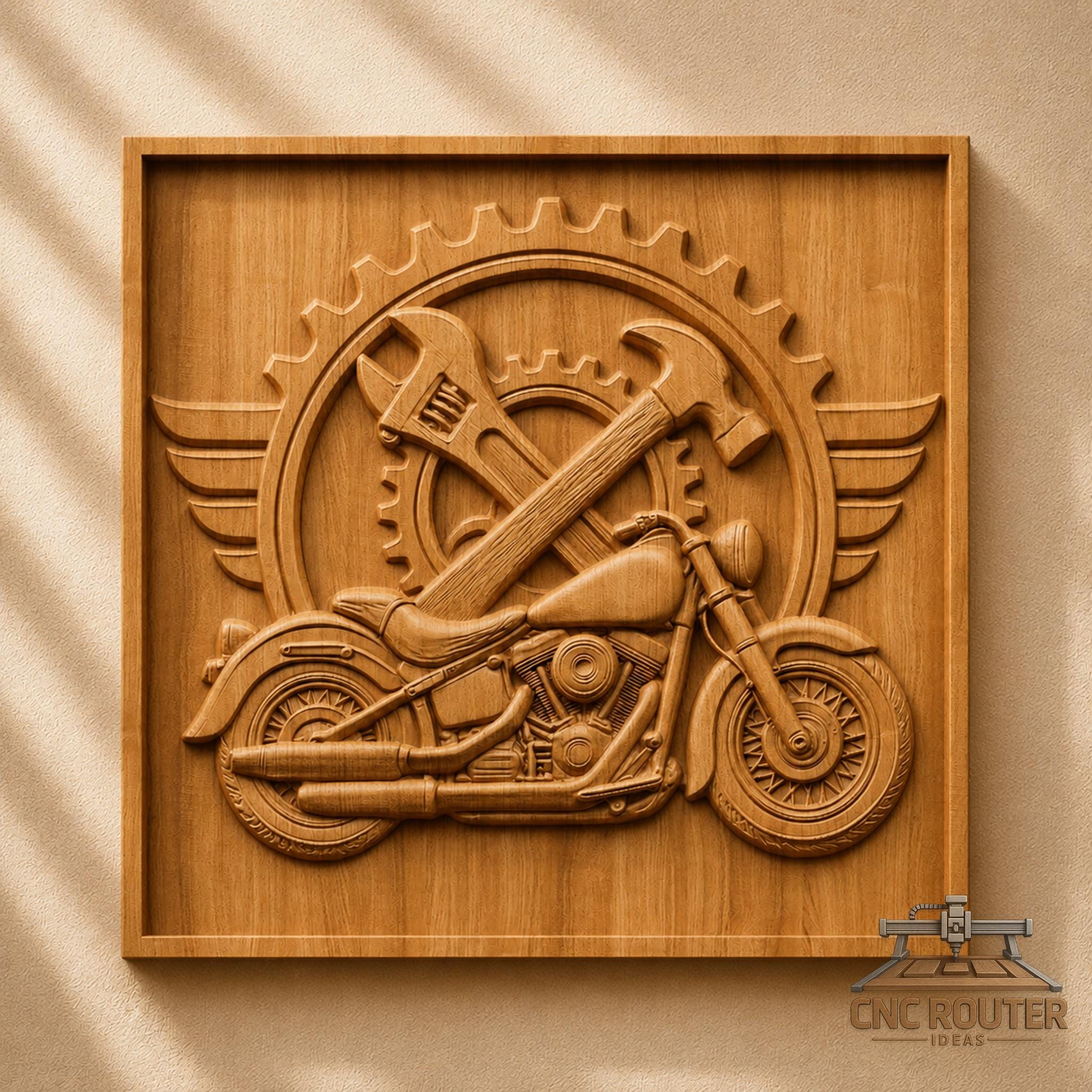 3d Wood Harley Sign - Etsy