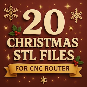 Christmas STL Bundle – 3D Wood Carving STL Files for CNC Router (Digital Download) image 2