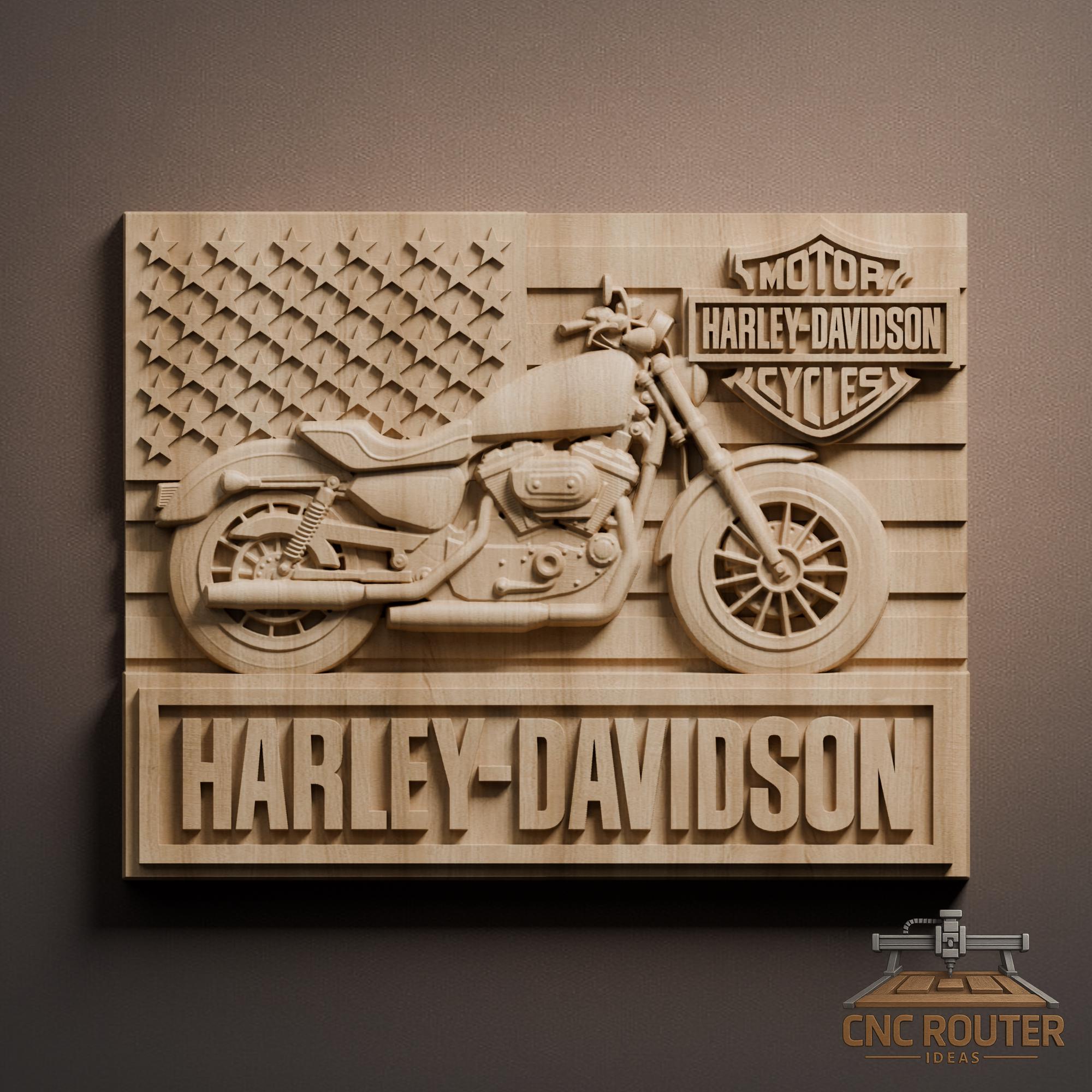 Lot De 2 Portefeuilles Vintage Harley Davidson Et Aigles - Verre De Carnaval, Occasion