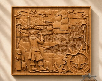 雄大な帆船の CNC 木彫り、航海用壁装飾用の Artcam STL モデル - Etsy 雄大な帆船の CNC 木彫り、航海用壁装飾用の Artcam STL モデル - Etsy