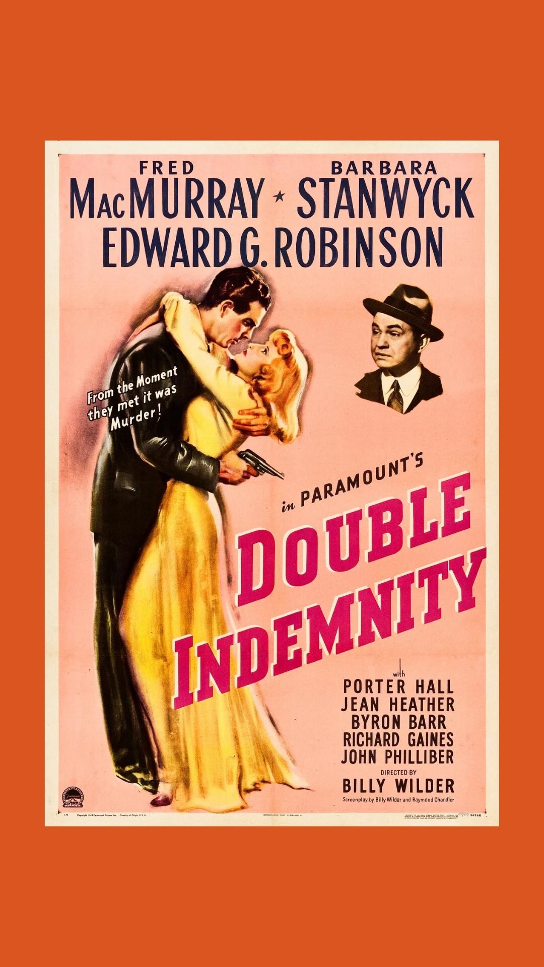 Printable Poster - Double Indemnity Classical Film (1944) Poster - Etsy