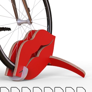 Houten fietsenrek, fietsvloerhouder, fietsenrek, cnc-fietsenrek, CNC-sjabloon, fietsenstalling, vectorbestanden, dxf-sjabloonpatroon