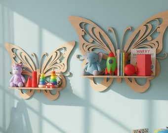 Butterfly Shelf CNC Files, Kids Room Decor (Digital Download)