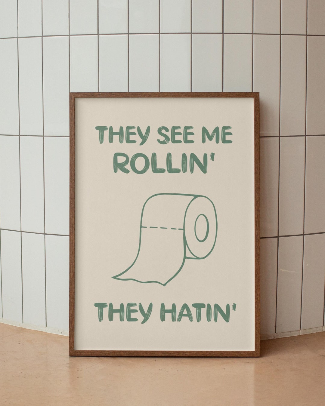 Funny Bathroom Print, Toilet Paper Art (digital Download) - Etsy