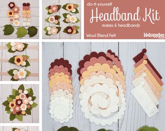 Felt Flower Headband Etsy
