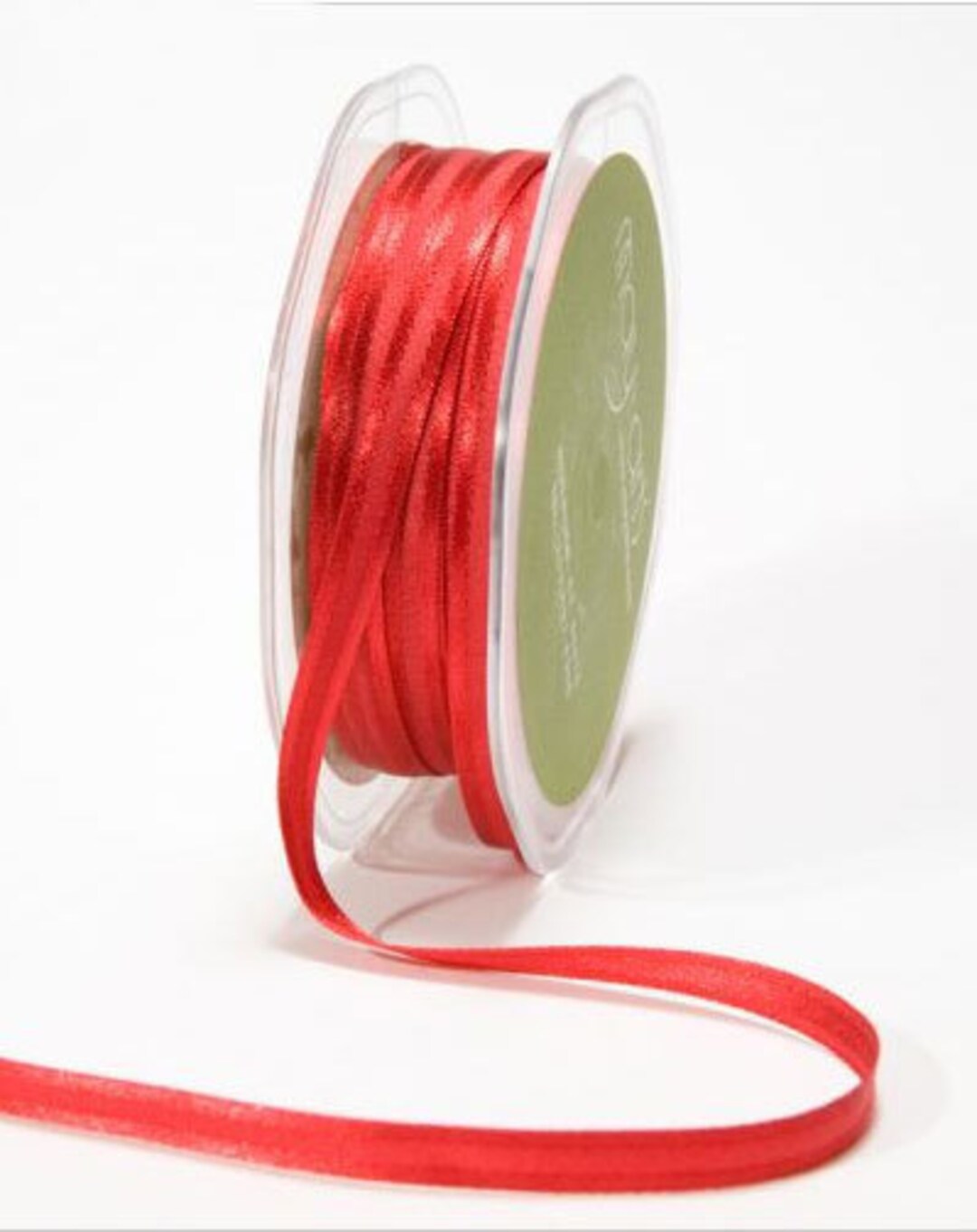 Satin Center Band Ribbon Red 0.25 Inch You Choose Yards - Etsy