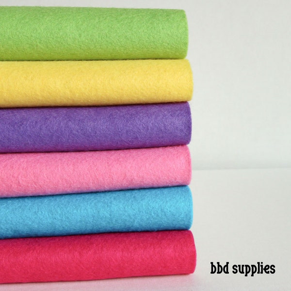 Kool Aid - Wool Blend Felt Sheets - 6 sheets