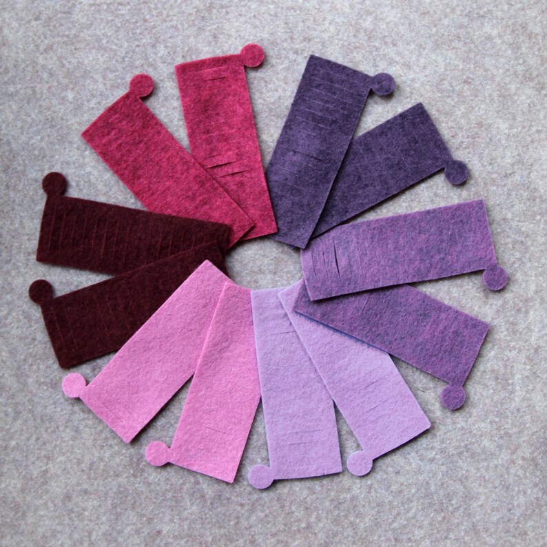 Wool Blend Felt Flowers 12 Mini Marigolds Pick a Color Set Etsy