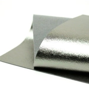 Gunmetal Metallic - Wool Felt Sheets - You choose size