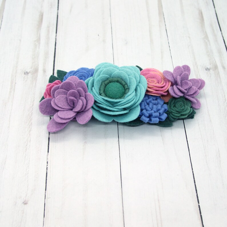 Felt Flower Headband Kit Whitney Beginner Adult Craft Kit Etsy