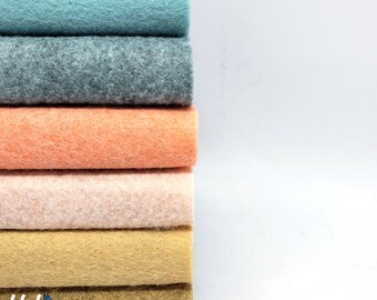 Wool Blend Felt Sheets Collection | Tide Pool Colors | 6 sheets | You choose size