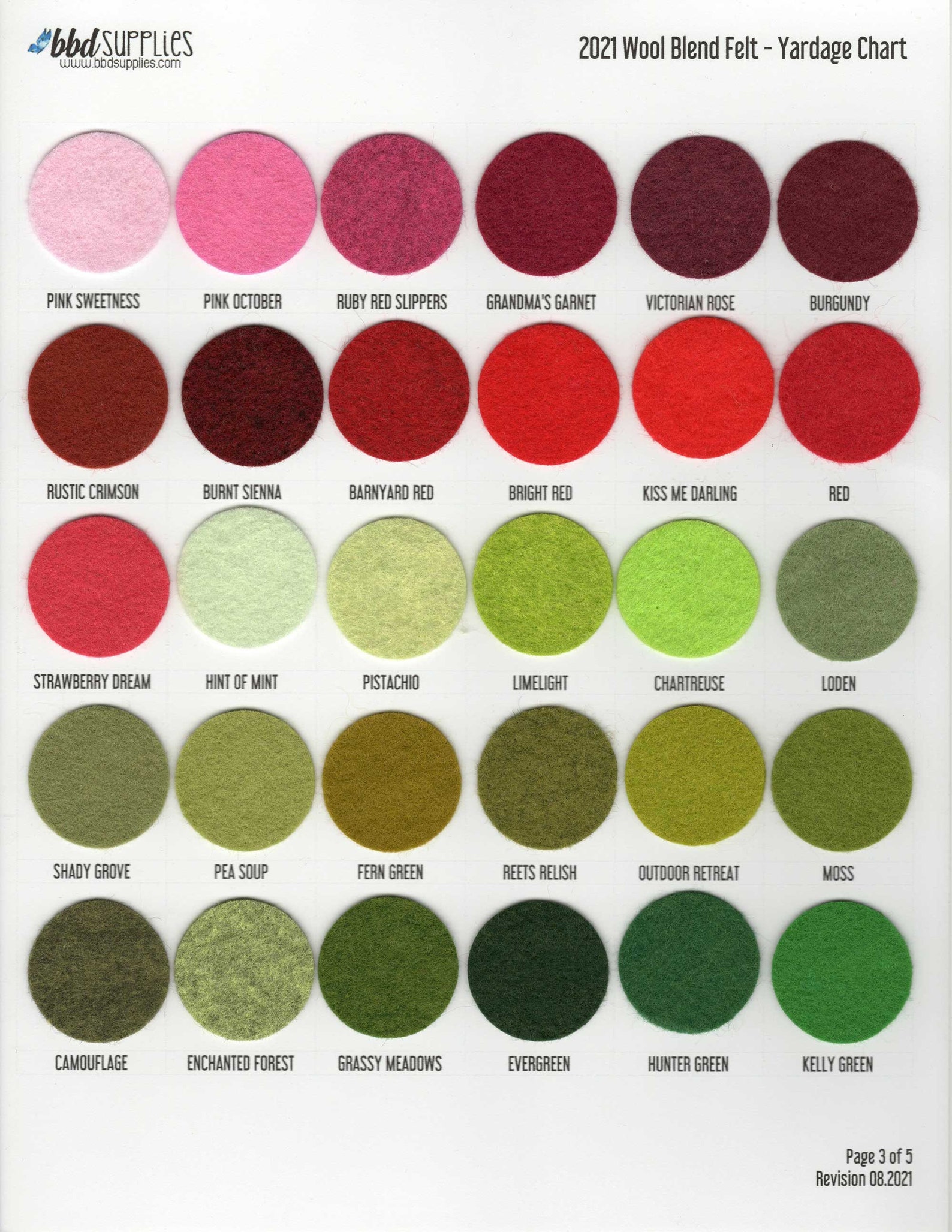 Felt by the Yard One 1 Yard of Wool Blend Felt 36 X Etsy