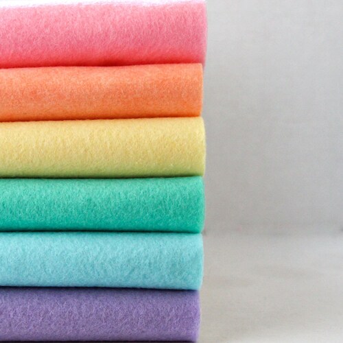 Wool Blend Felt Sheets Collection Wool Garden Colors 6 Etsy