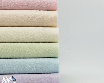 Wool Blend Felt Sheets Collection | Sweet Dreams Colors | 6 sheets | You choose size