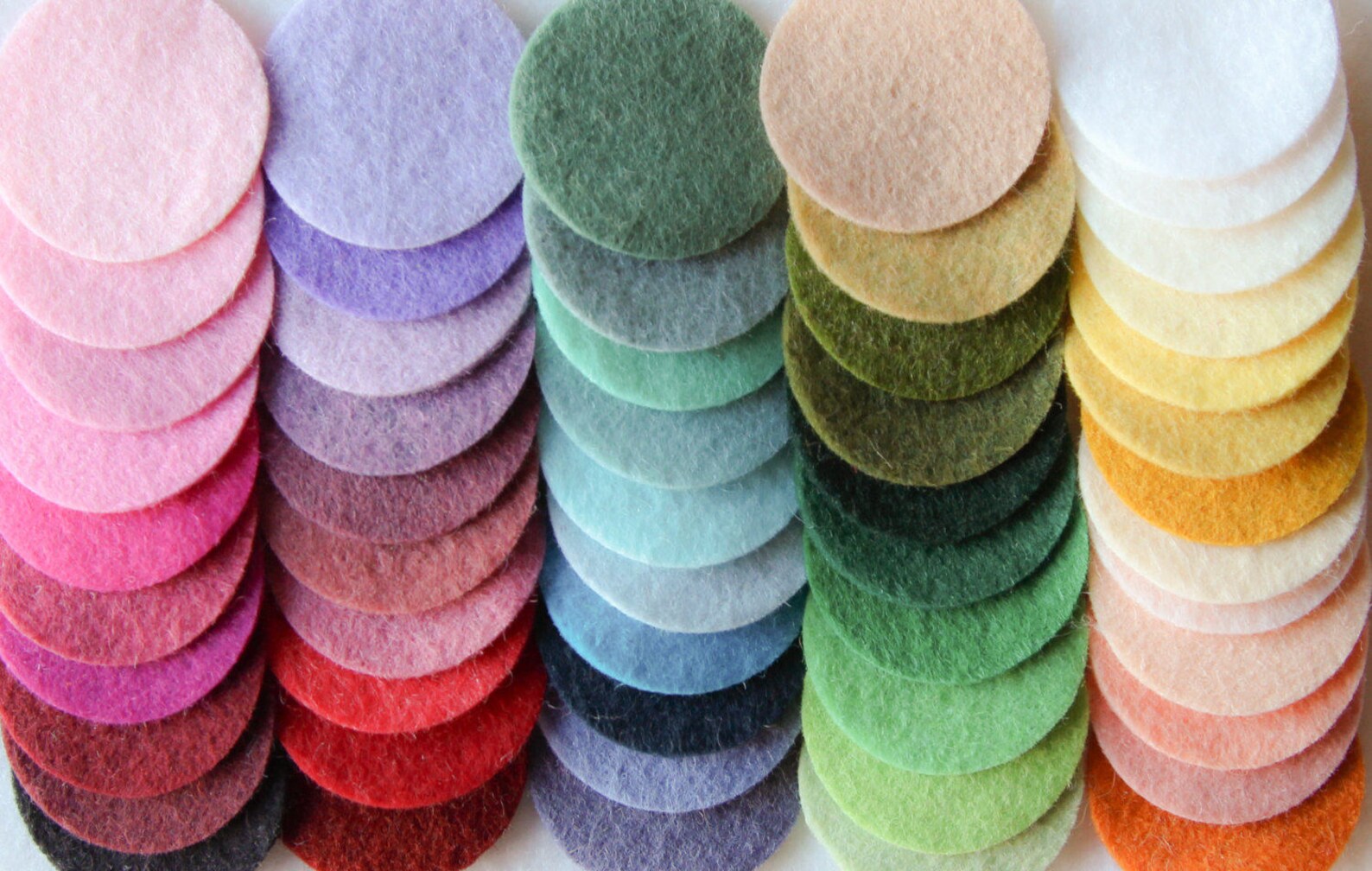 Felt Color Chart Felt Swatches Etsy