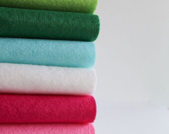 North Pole - Wool Blend Felt Sheets - 6 sheets