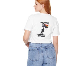 LGBTQ Aktivistin T-Shirt: Regenbogen in Rebellion Grafik Tee, Queer Widerstand Pride Shirt