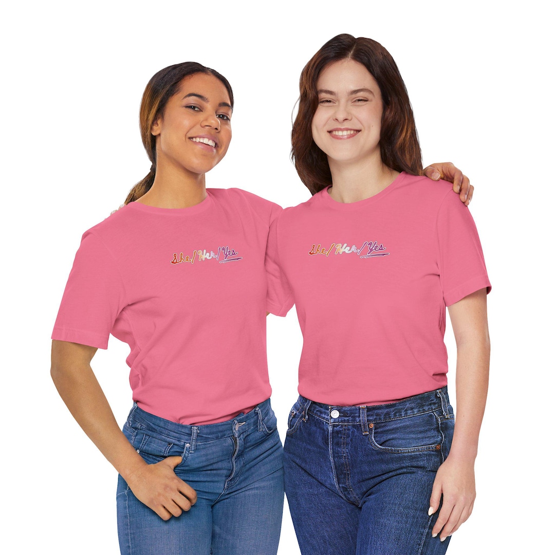 Lesbian Pride She Her Yes T-Shirt