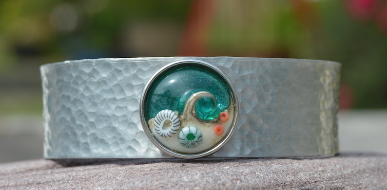 Snap Sea Inspired Collectable Artisan Handmade Lampwork Glass Snap Charm Chunk Popper Interchangeable Jewellery Button