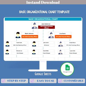 組織図 Google スプレッドシート 組織図テンプレート チーム構造図 従業員階層プランナー ワークフローテンプレート