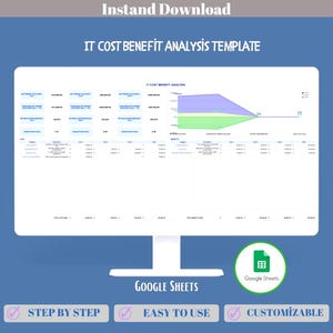 IT Cost Benefit Analysis Google Sheets Technology Investment Evaluation ROI Budget Planning Decision Template