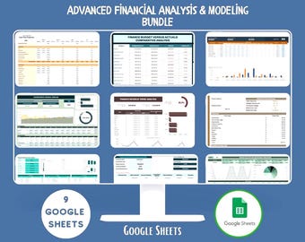Advanced Financial Analysis And Modeling Bundle Google Sheets Investment Planning Forecast Dashboard Toolkit