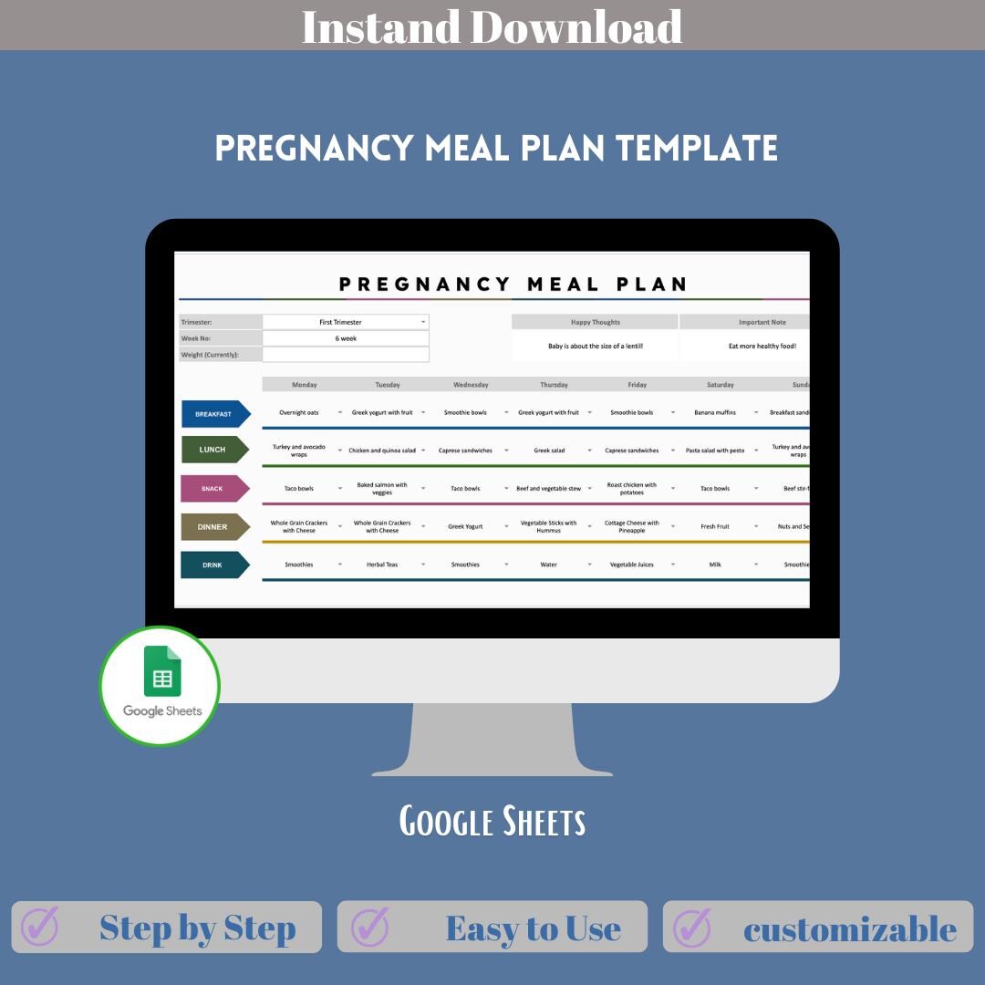 pregnancy-meal-plan-template-digital-download-editable-excel-or