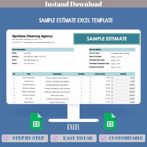 Plantilla de Excel para presupuestos profesionales, cotizaciones de servicios, cálculos de precios, propuestas para clientes y planificación empresarial.