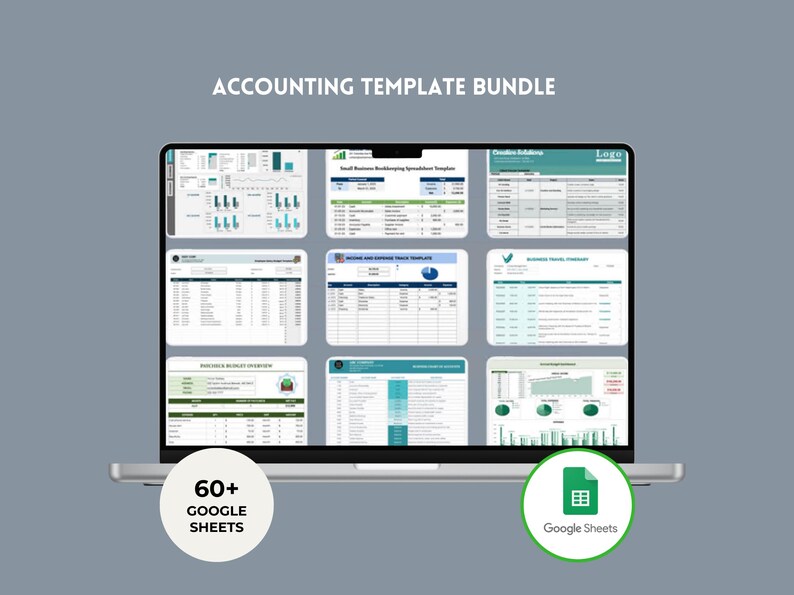 Accounting Template Bundle Google Sheets Bookkeeping System Financial ...