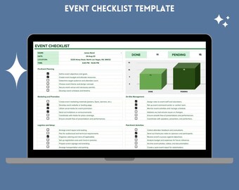 Event Checklist Google Sheets Event Planner Checklist Task Tracker Event Planning Workflow Organizer Template