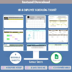 HR And Employee Schedule Bundle Google Sheets Staff Planner Shift Calendar Workforce Management Templates
