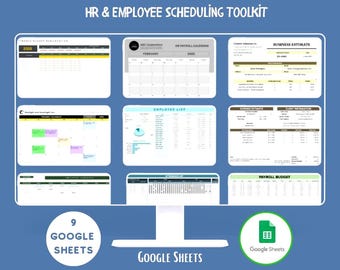 HR And Employee Schedule Bundle Google Sheets Staff Planner Shift Calendar Workforce Management Templates