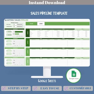 Sales Pipeline Tracker Dashboard For Small Business, Google Sheets CRM Tool To Track Leads, Deals, Conversion Stages And Revenue