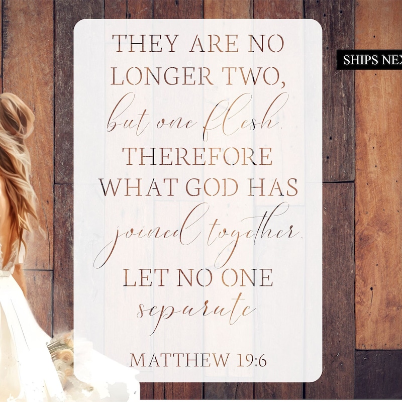 Matthew 19 6 - Etsy