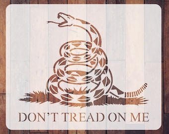 Don't Tread On Me Gadsden Flag Stencil for Painting, Patriotic 4th of July Painting Stencils, America Independence Day USA Gift