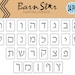 Hebrew Alphabet Letters Stencil Kit - Reusable - .75 Inch - Paint Your ...
