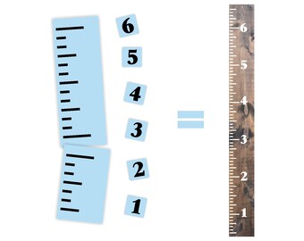 stencil kit etsy growth chart stencil template