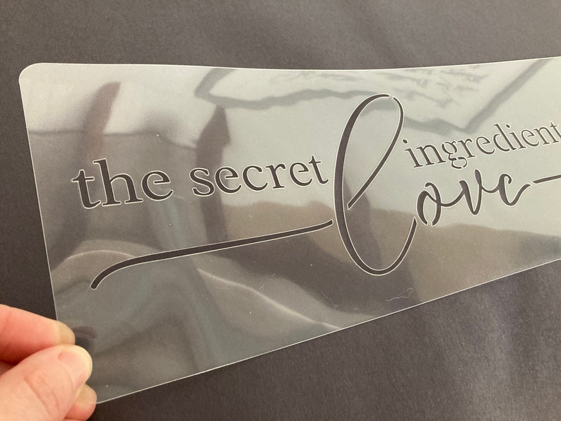 Kitchen Sign Stencil the Secret Ingredient is Always Love Etsy