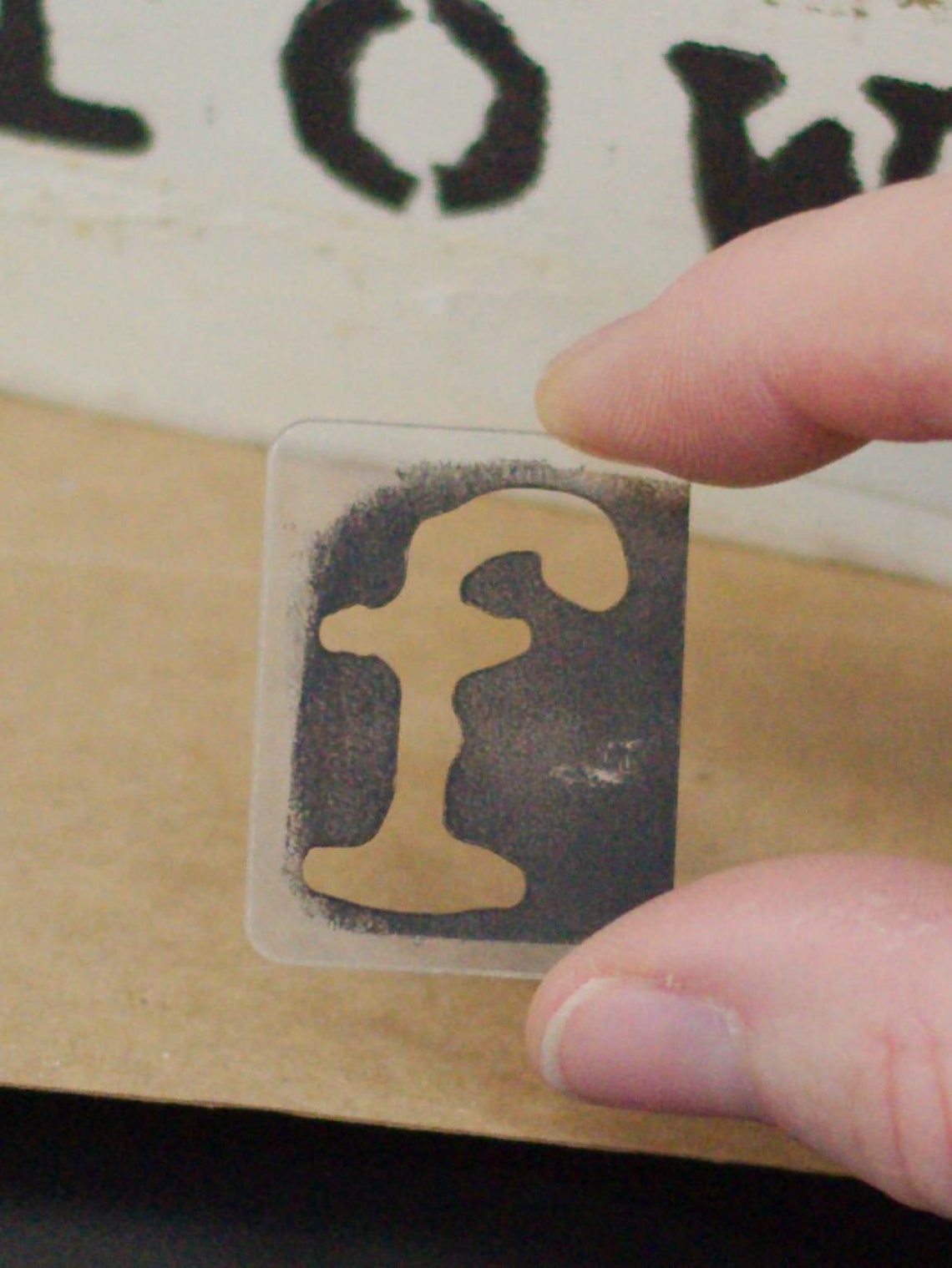 Typewriter Font Letters Stencil Kit Reusable 1 Inch Etsy