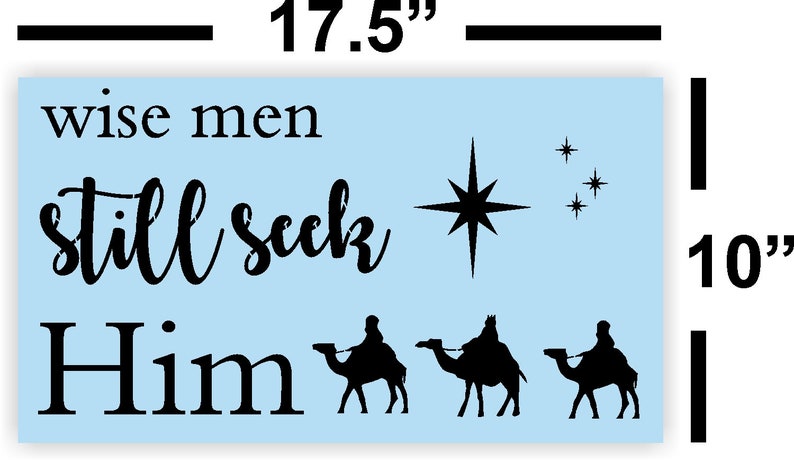 Christmas Wise Men Still Seek Him Reusable Stencil for Wood - Etsy