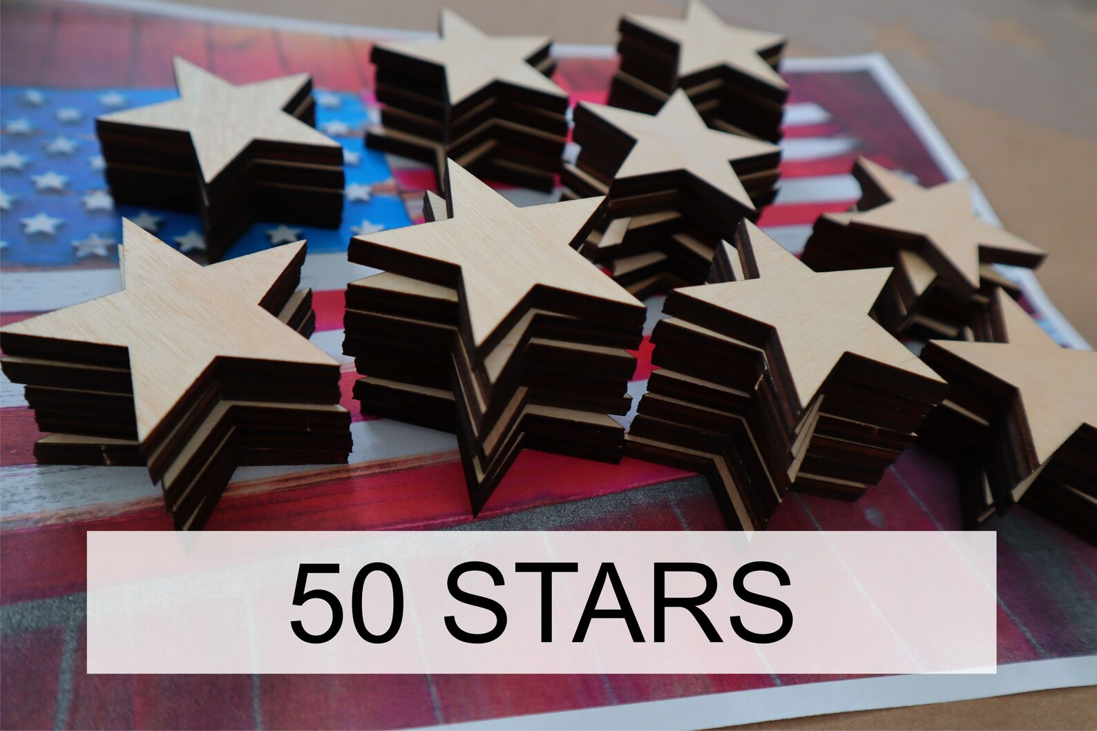 Wood Stars and Stencil Template Kit Union for 36 Flag - Etsy
