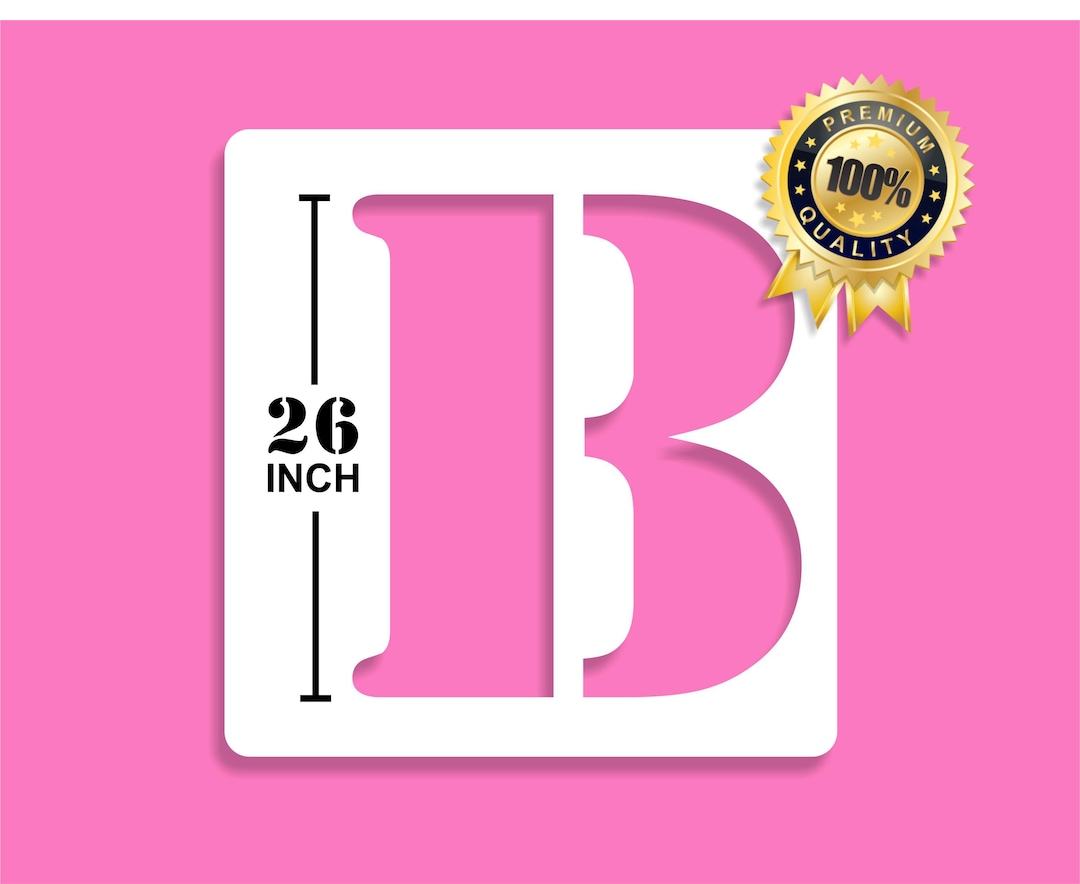 Giant Letter Stencil, 26 Inch, 18 Inch, 12 Inch Stencils, Select Your ...