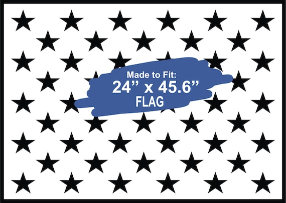 Stars Union for 45 Flag Reusable Stencil for Painting a - Etsy