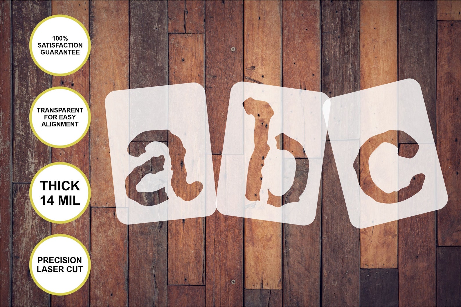 Typewriter Font Letters Stencil Kit Reusable 4 Inches Tall Etsy