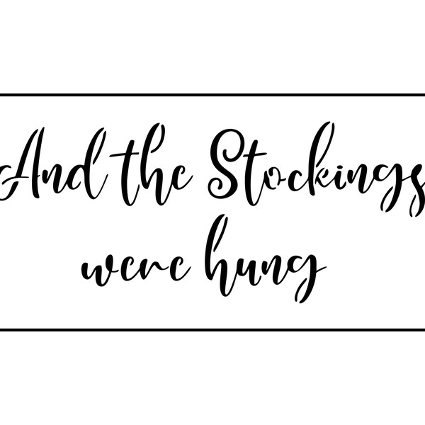 Stockings Were Hung - Etsy