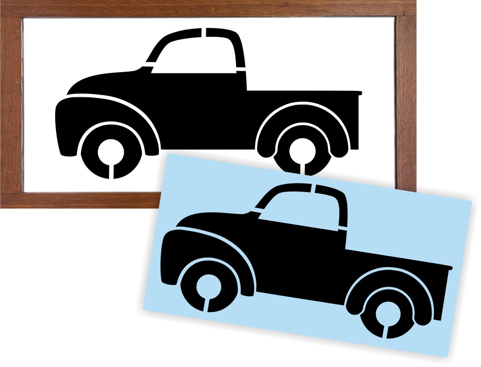 Vintage Red Truck STENCIL Sign Painting Reusable | Etsy